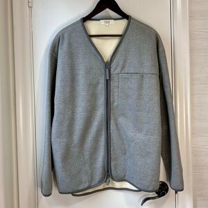 BEAMS BMing Glen Plaid Fleece Lined Jacket Grey